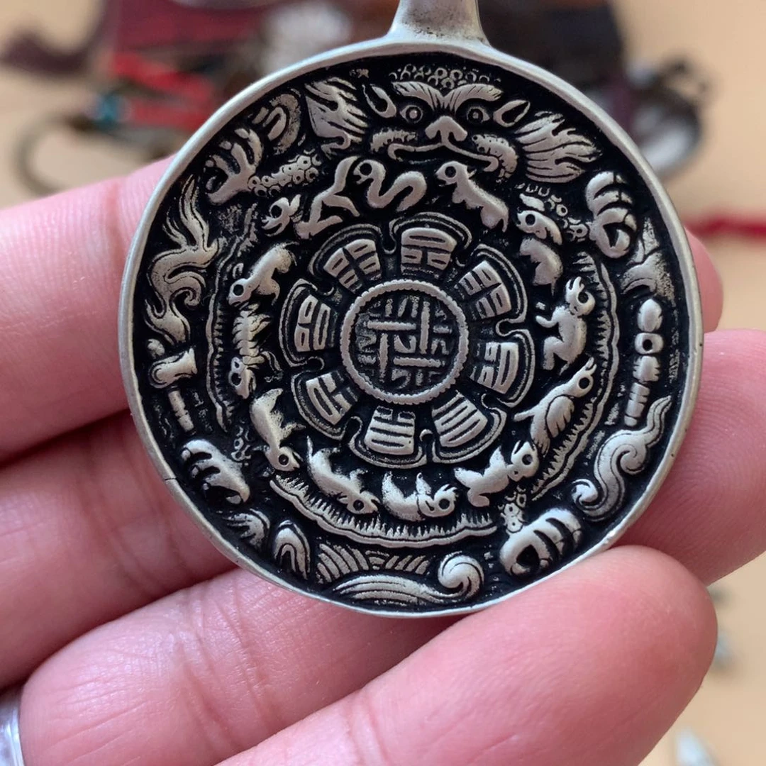 琉璃铜合金藏地密码九宫八卦