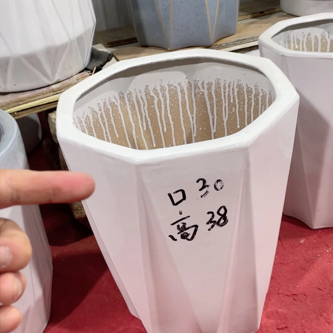 5号大号花盆白色