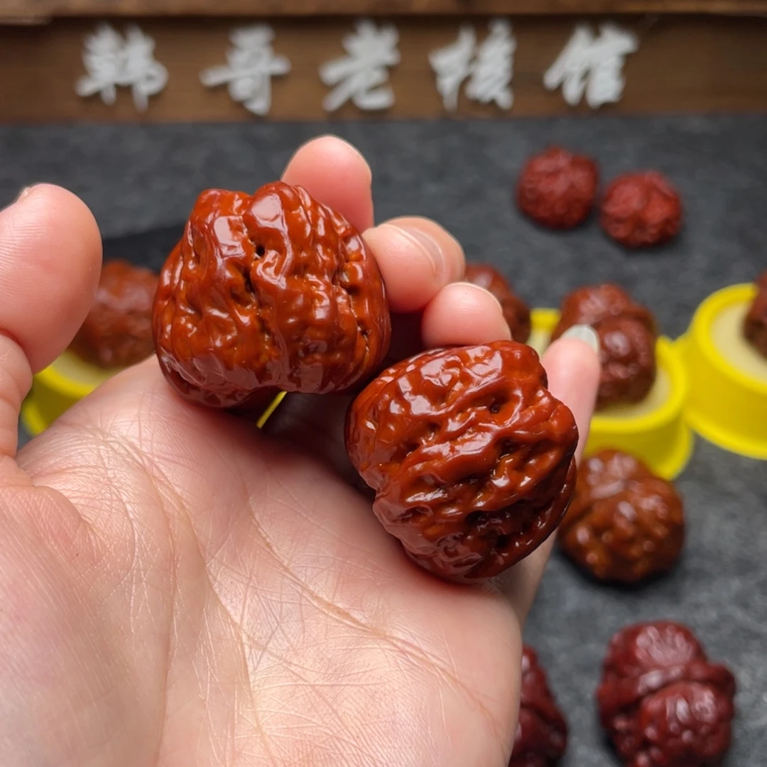 雷***秒吊坠文玩核桃文玩核桃 手把件 蛤蟆头 33