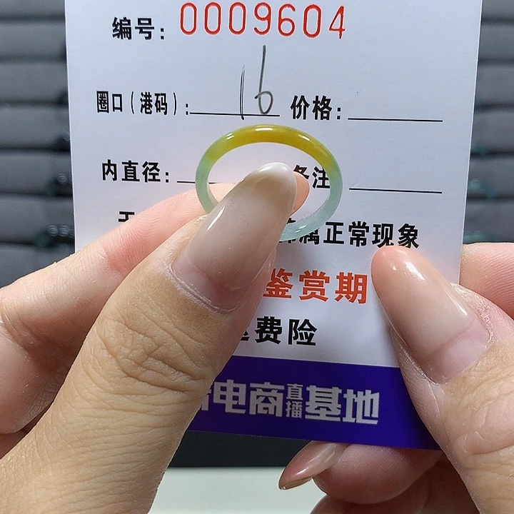 未镶嵌戒圈翡翠9604