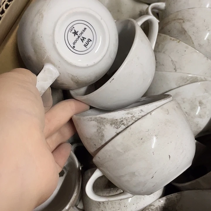 瓷片威基伍德系列小咖啡杯4个