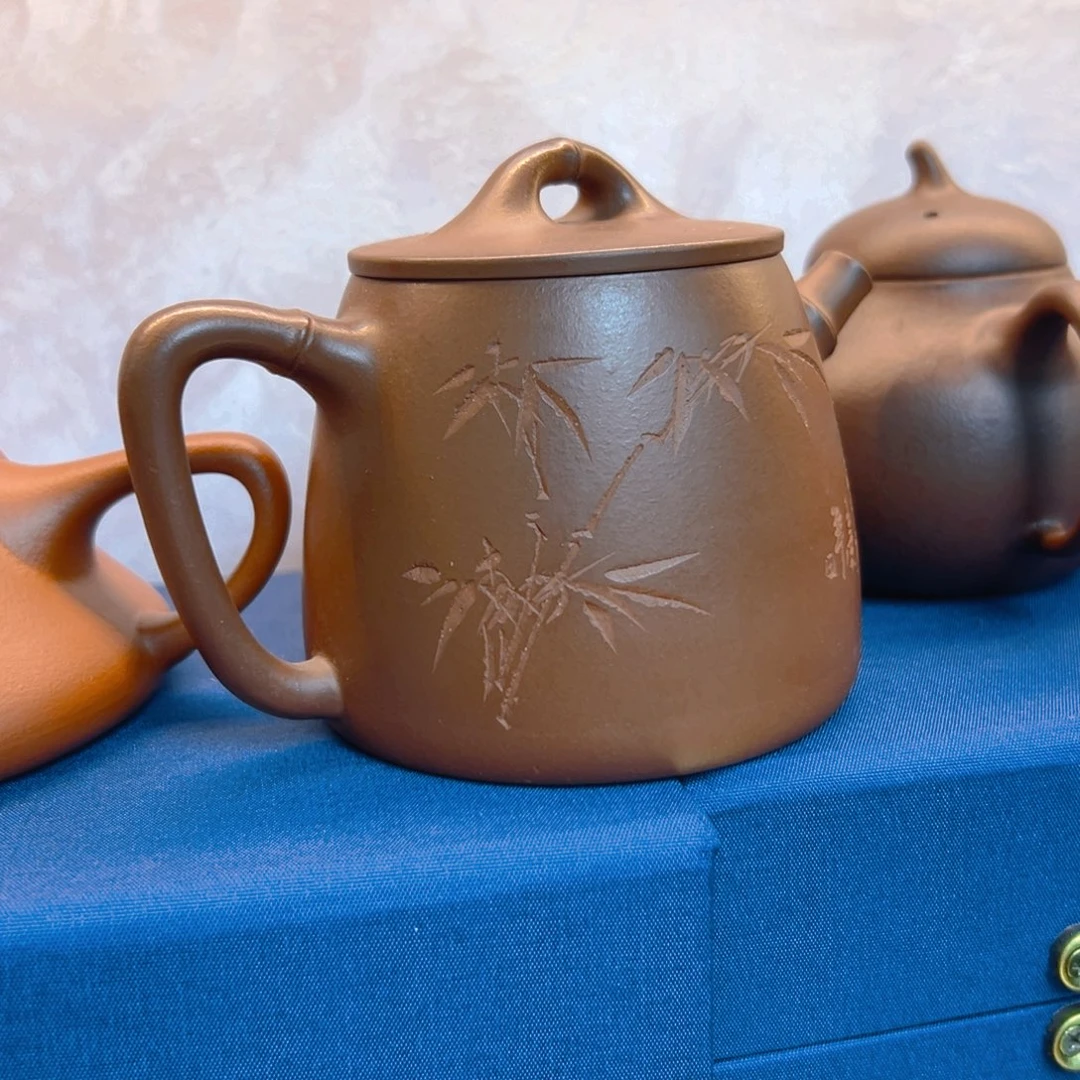 茶壶紫砂竹节高瓢