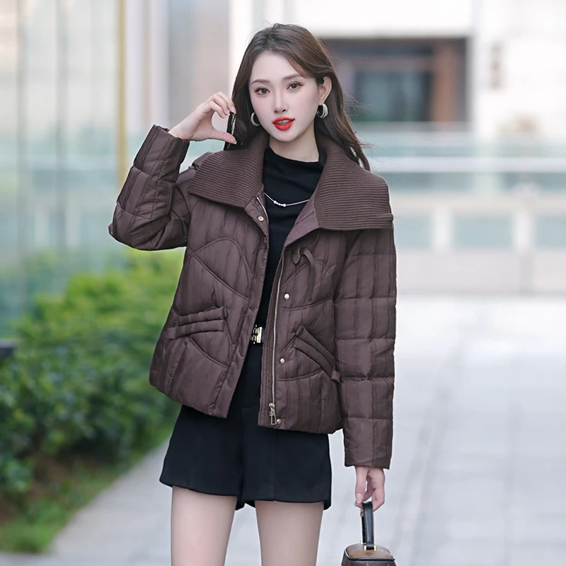 新款羽绒服冬季保暖时尚显瘦羽绒上衣女