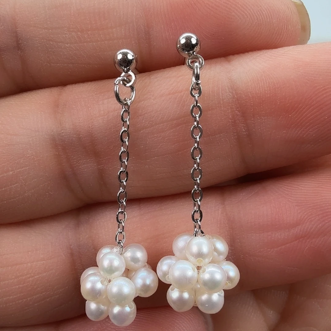 淡水珍珠耳饰未镶嵌