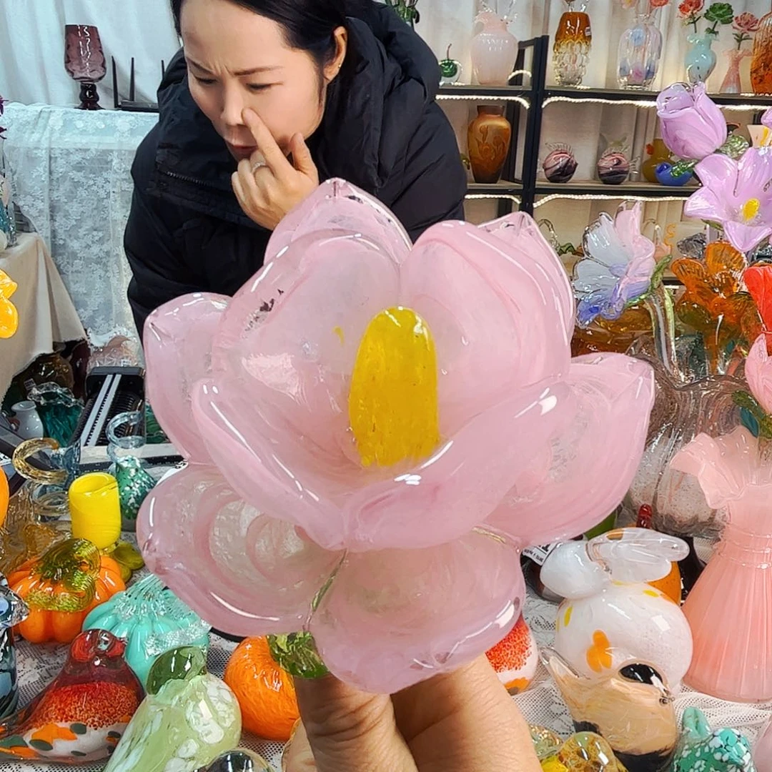 小***莉家悦琉璃花瓶摆件