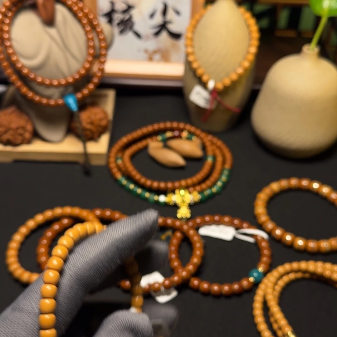 手串橄榄核老挝核尖66福利