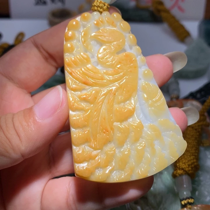 翡翠未镶嵌颈饰保真天然A货翡翠