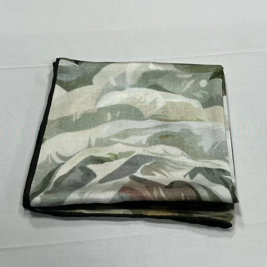 90意罗绸方巾-清冷花束   96*96cm丝巾