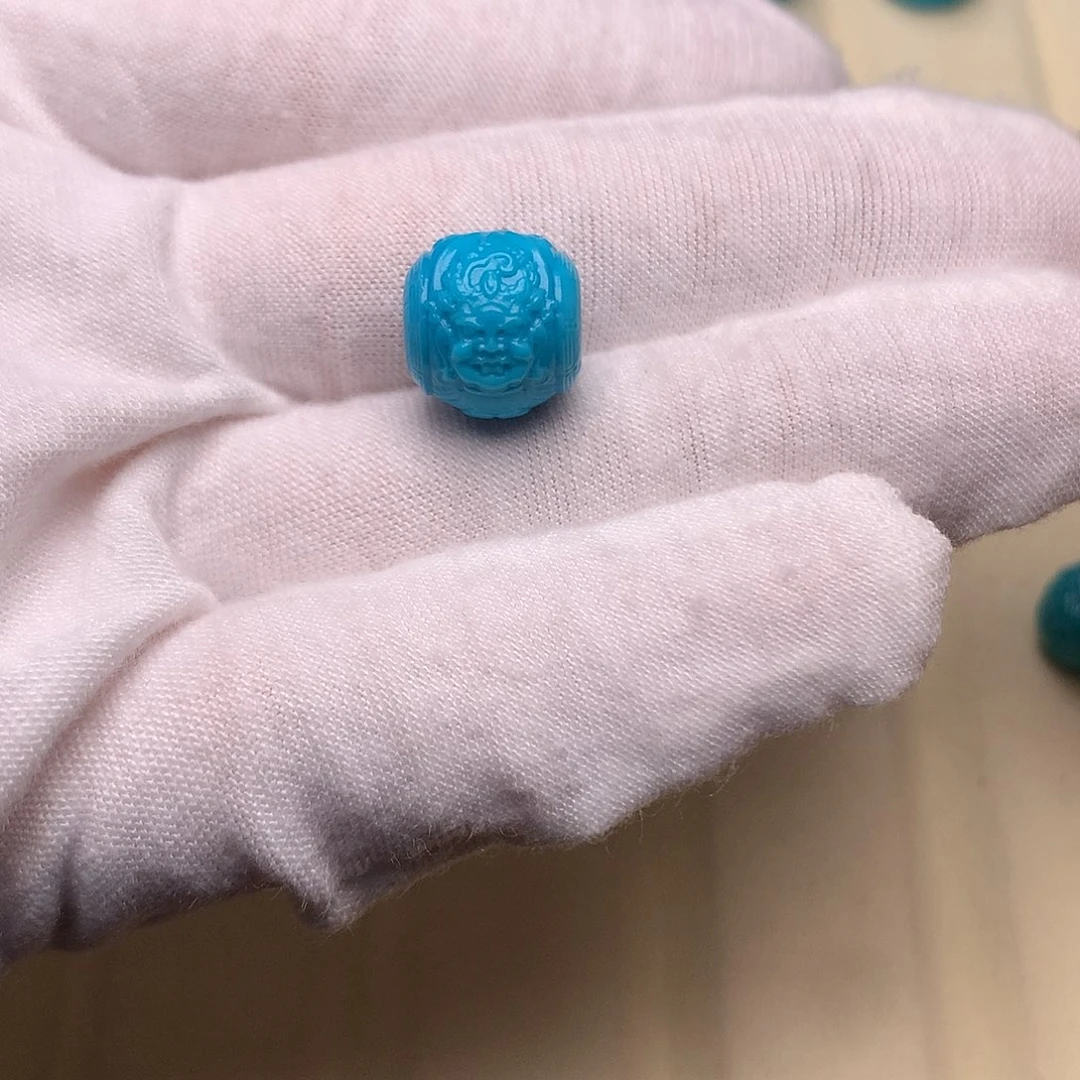 绿松石未镶嵌绿松石财神11.8