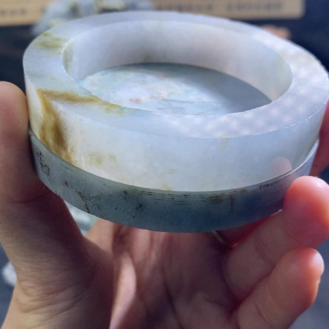 定制翡翠未镶嵌定制手镯57-61