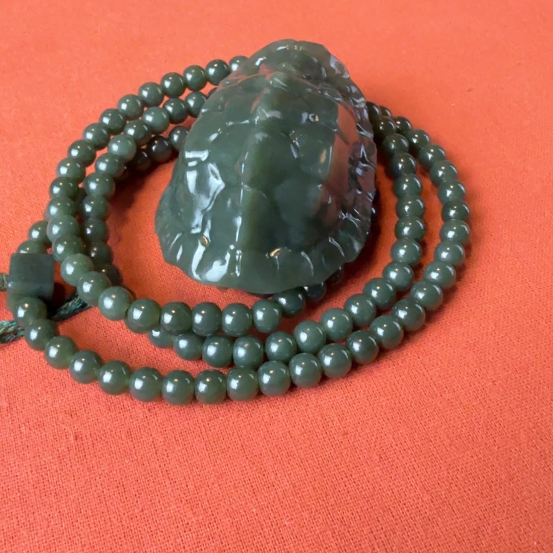 和田玉未镶嵌把件考****5