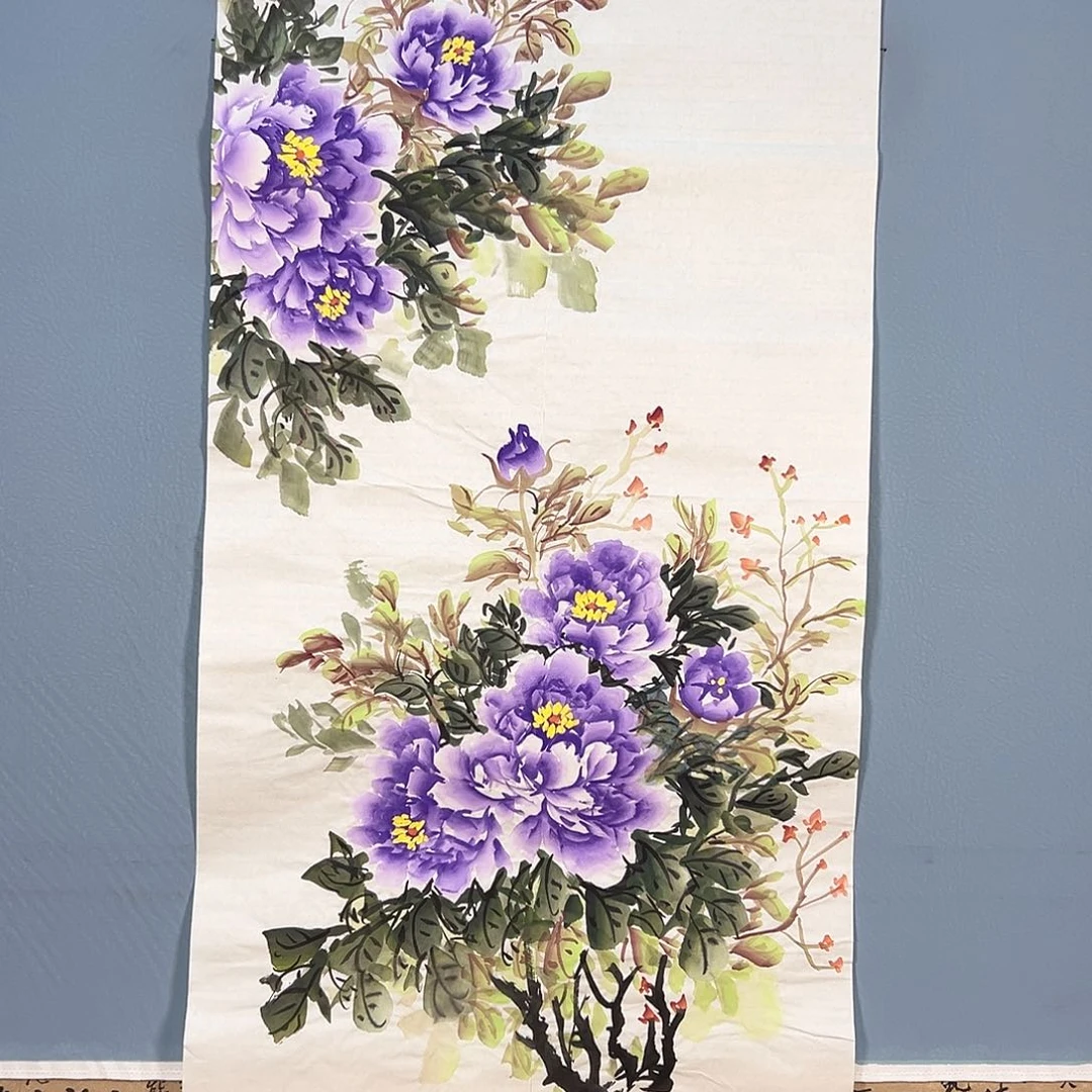 国画713 牡丹等植物生长于这里生长