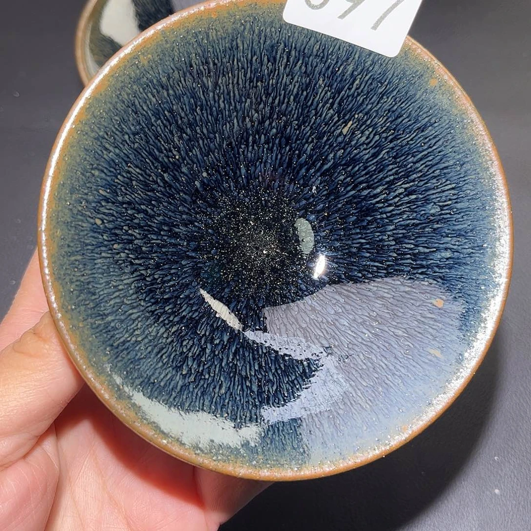 茶盏柴烧建盏主人杯097