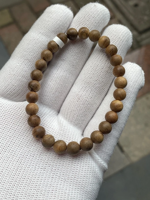 加里曼丹沉香单圈手串0.7*27颗3克