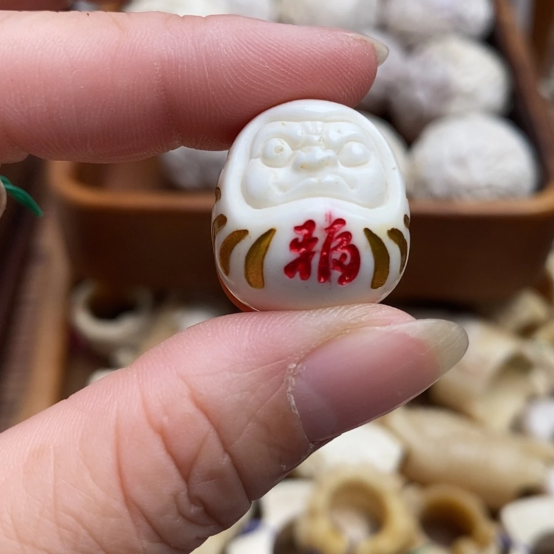 鹿骨把件13号达摩蛋不退换