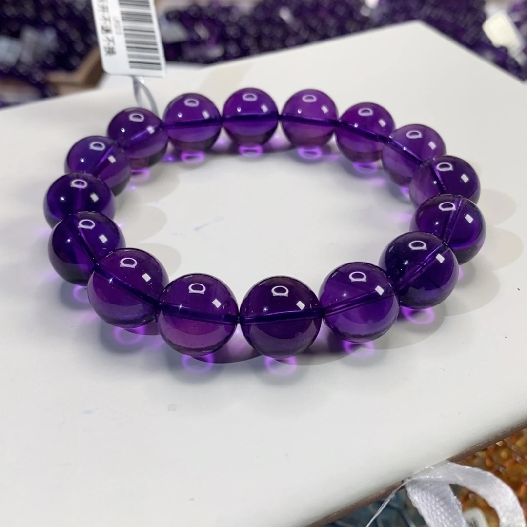 未镶嵌手链水晶13mm乌拉圭紫水晶