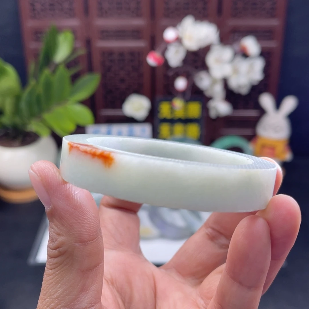 定制翡翠未镶嵌57-58泥鳅背手镯