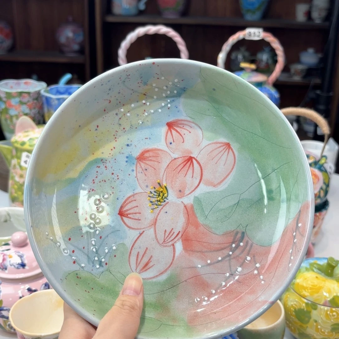 景德镇手绘高温釉下彩陶瓷茶具