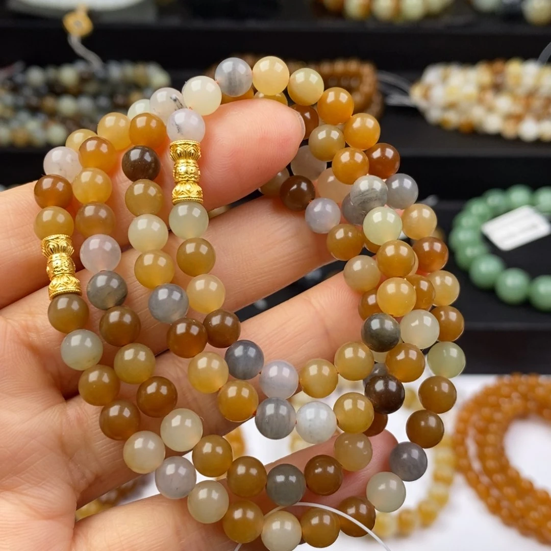 和田玉手串未镶嵌