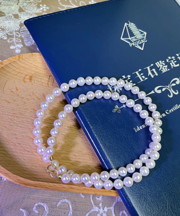 ‘’月光女神‘’5-6mm淡水无核珍珠项链