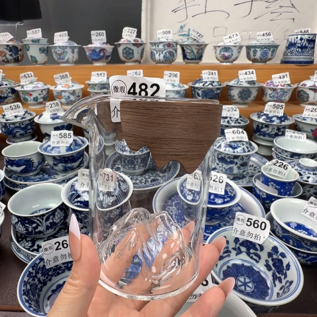 微瑕景德镇盖碗杯子