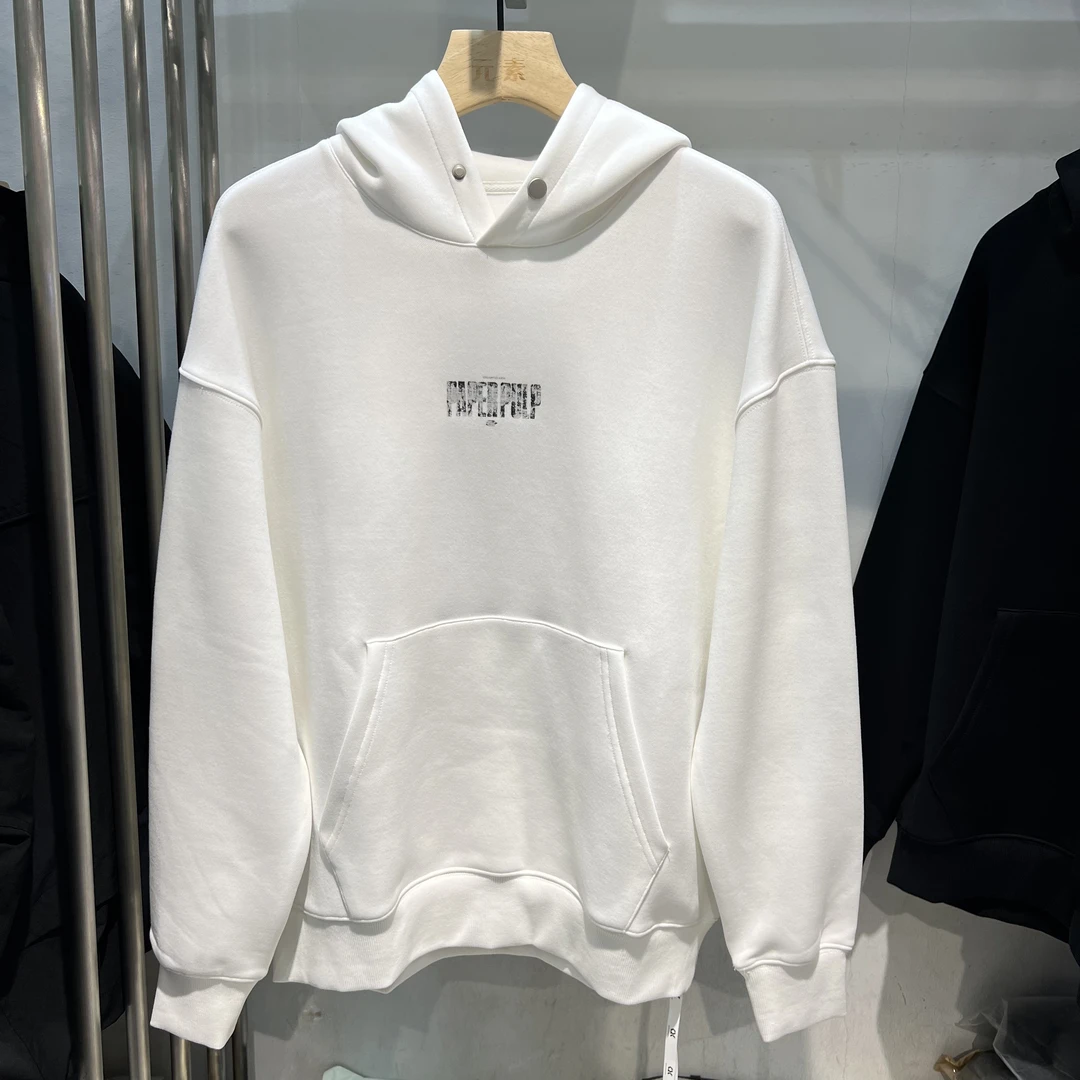 秋季微宽松版1280#时尚微潮字母百搭连帽卫衣带帽休闲秋冬上衣