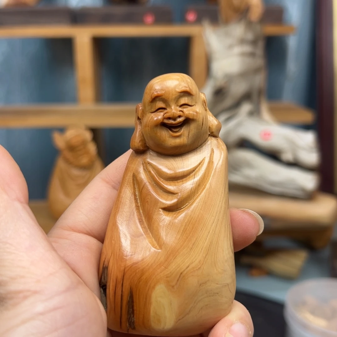 木崖柏木摆件手把件
