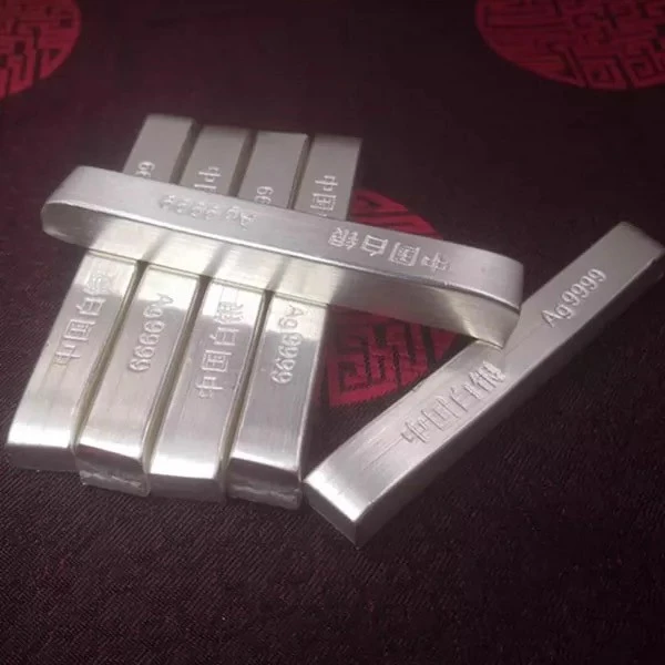 足银9999投资银条纯银原料银块银砖银锭碎银子白银粒收藏