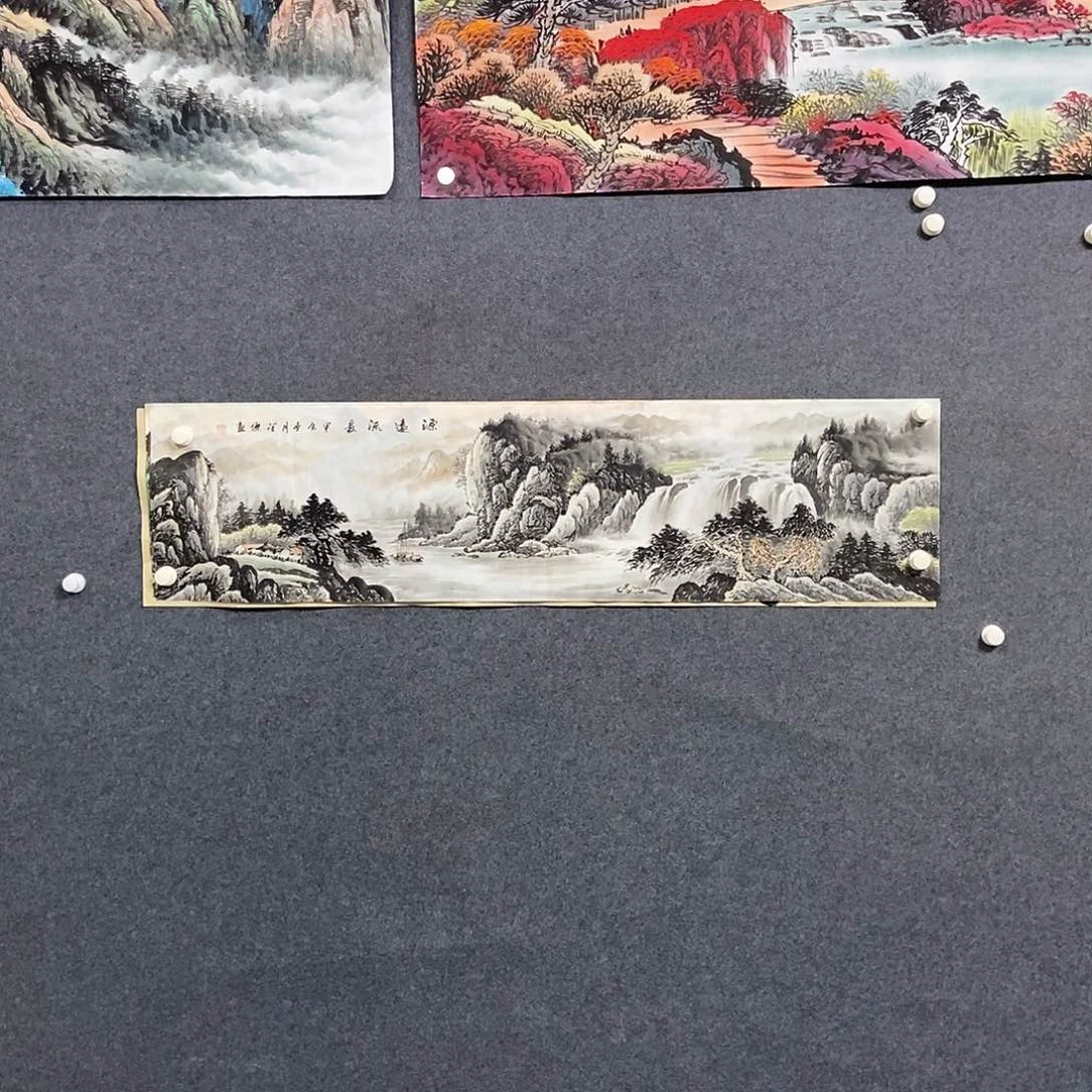 国画四尺对开一幅