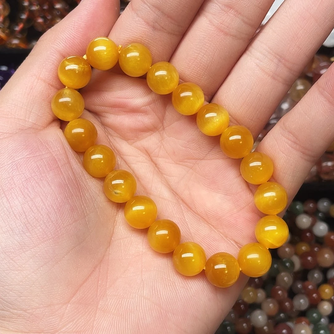 水晶未镶嵌手链金虎眼10+