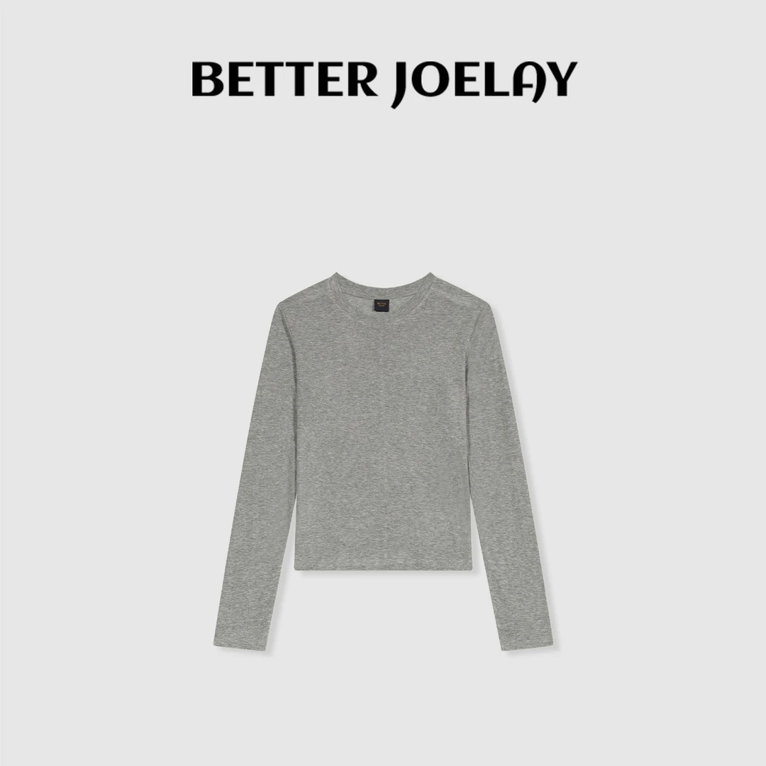 BETTER JOELAY-【酷飒先锋】时尚百搭简约T恤打底衫长袖KH1938