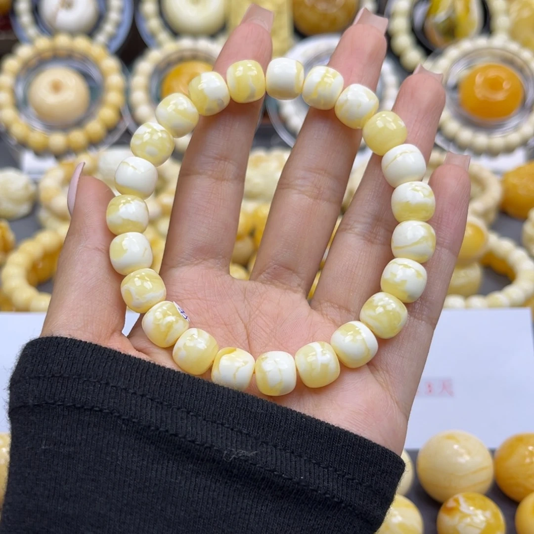 琥珀未镶嵌手串10+