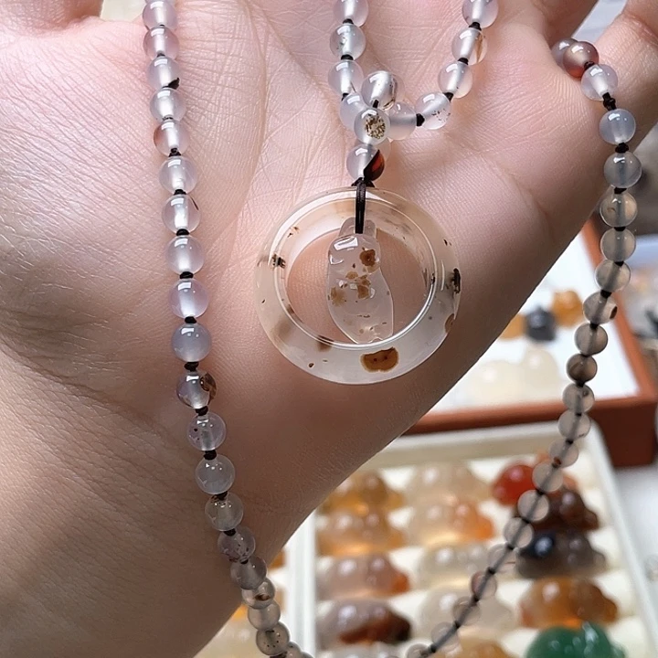 玛瑙/玉髓未镶嵌玛瑙珠链