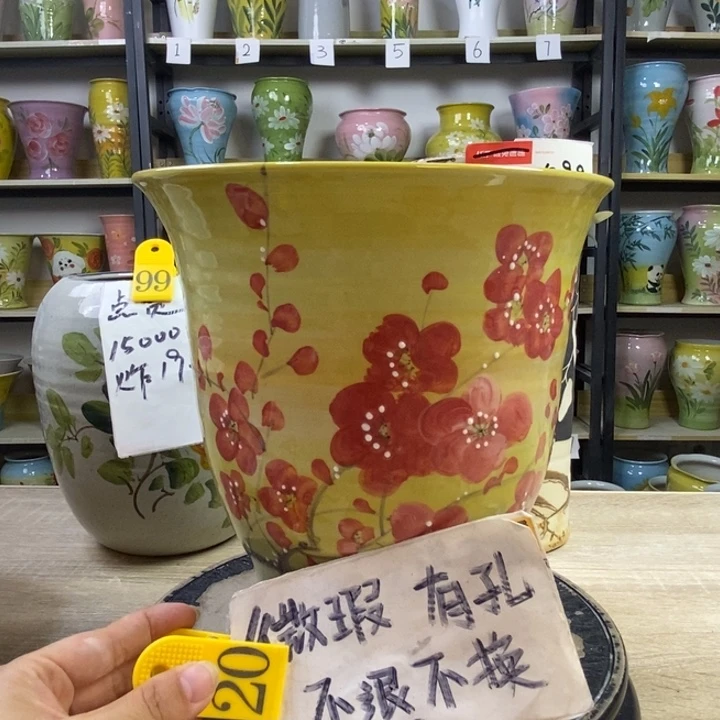 景德镇高温陶瓷花盆