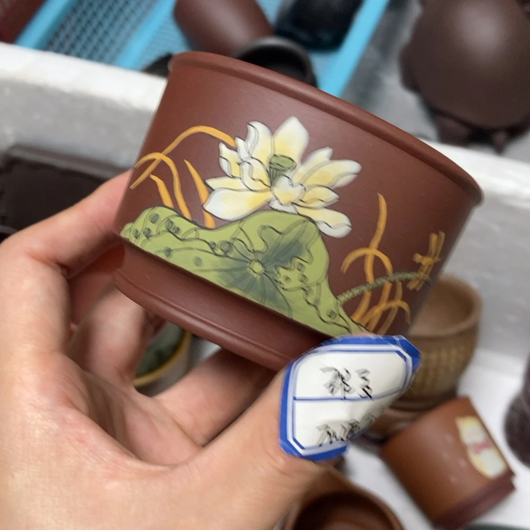 茶杯紫砂瑕疵不退不换，介意勿拍