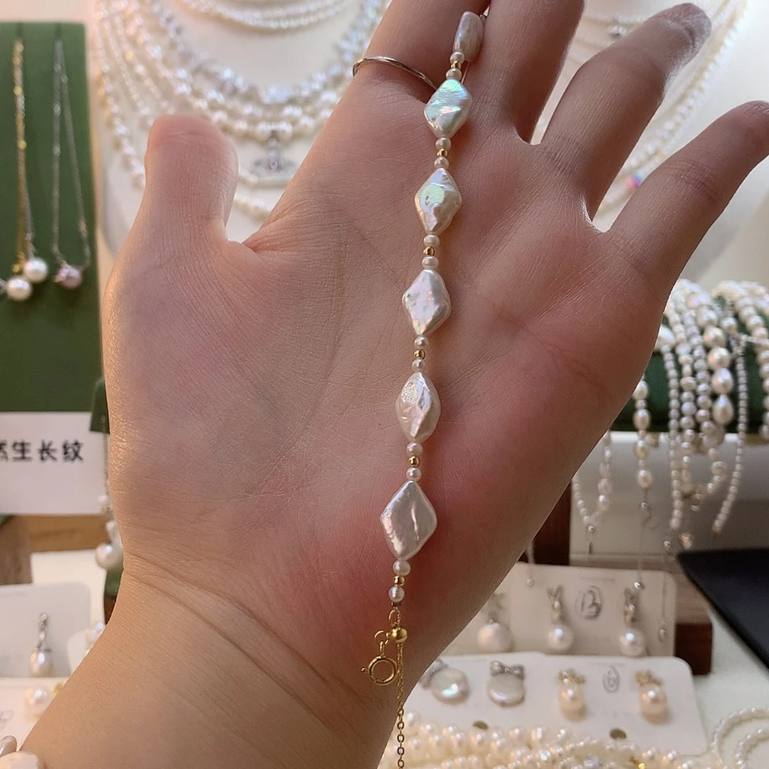 少***️淡水珍珠银S925镶嵌手绳