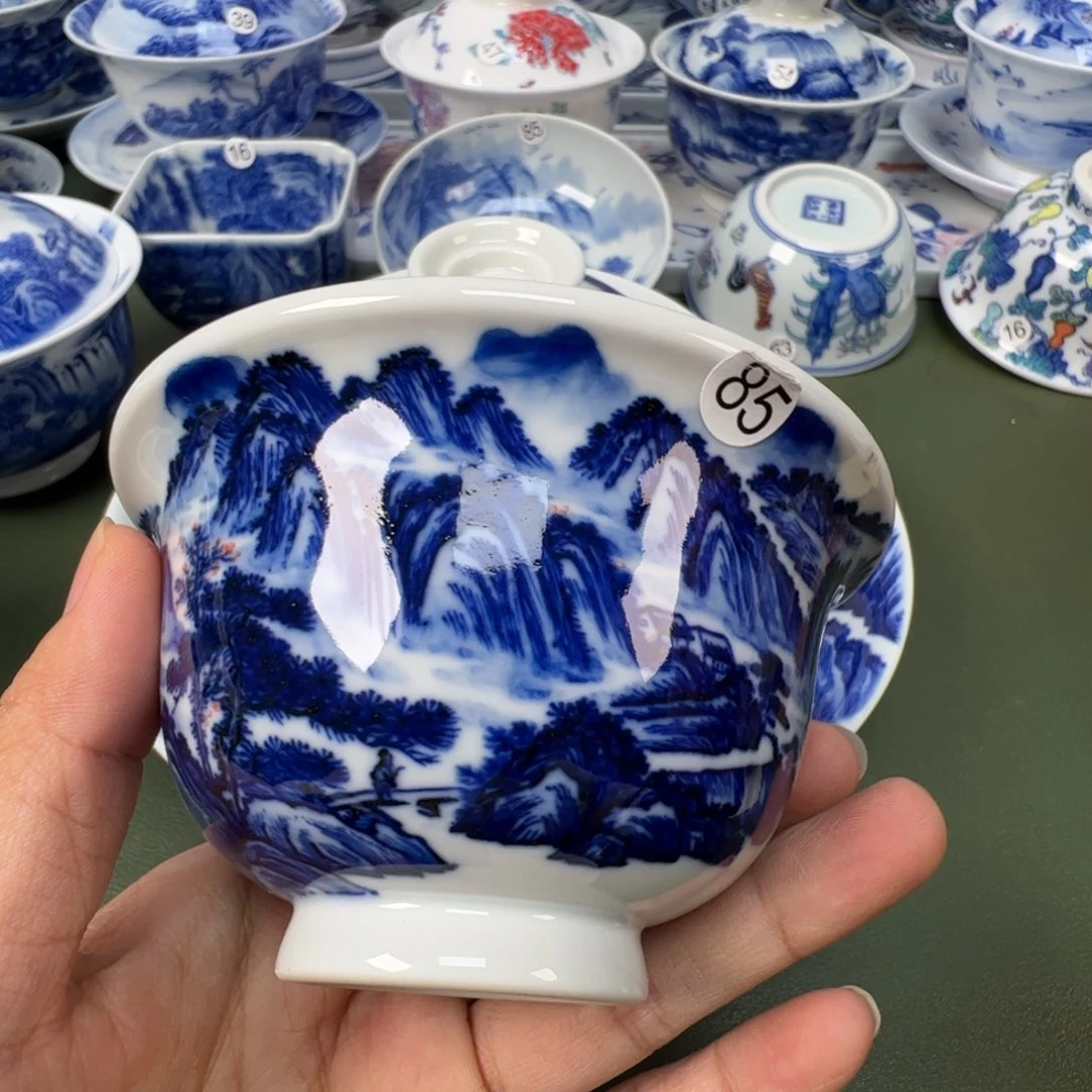 陶瓷景德镇纯手工纯手绘茶具木木85