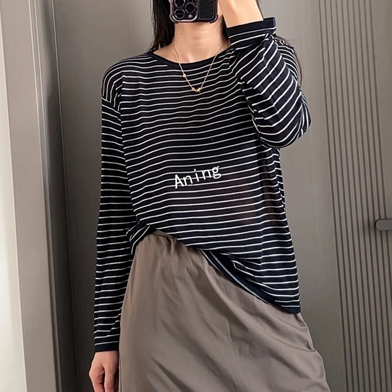 【春夏新款】简约宽松薄款防晒衫高端针织衫