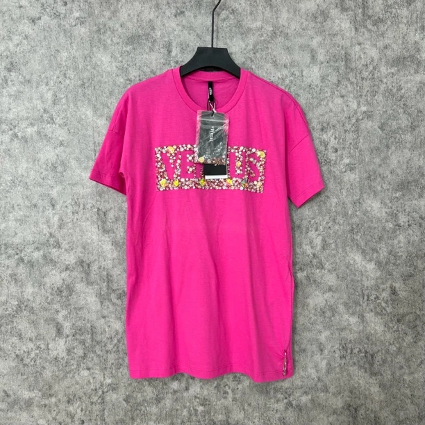 未使用 VERSACE/范思哲 粉色圆领半袖