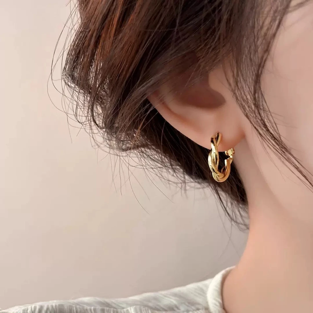 合金耳饰 金属几何6对装不重样耳环套装创意耳钉复古赫本风高级感