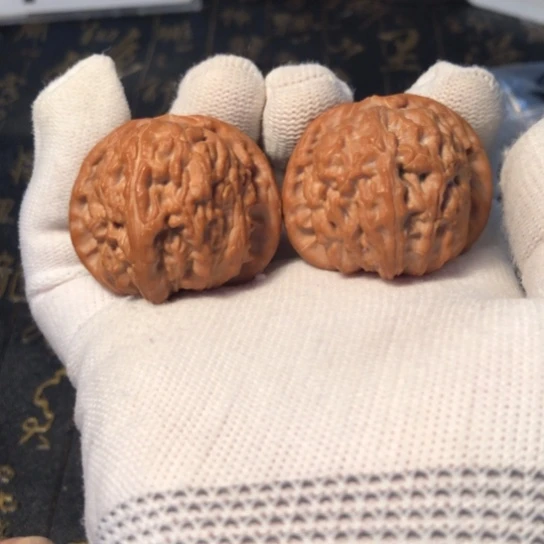 把件文玩核桃球白41mmm