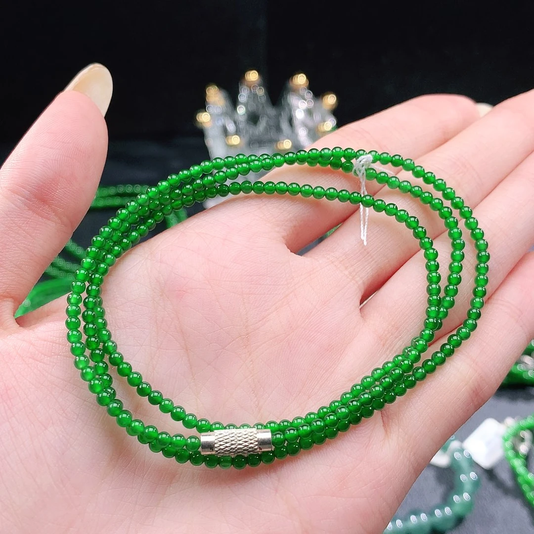 翡翠未镶嵌手链项链