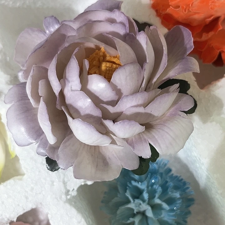 陶瓷花花摆件，花束