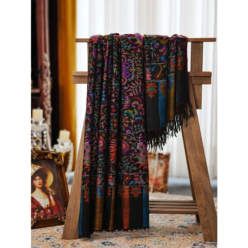 克什米尔pashmina披肩围巾卡尼 135*270 60055-10