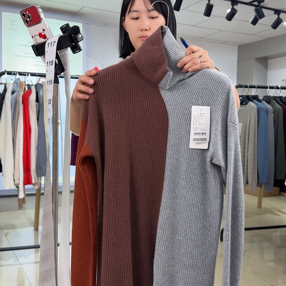 纯羊绒保暖女衫均码130斤内113