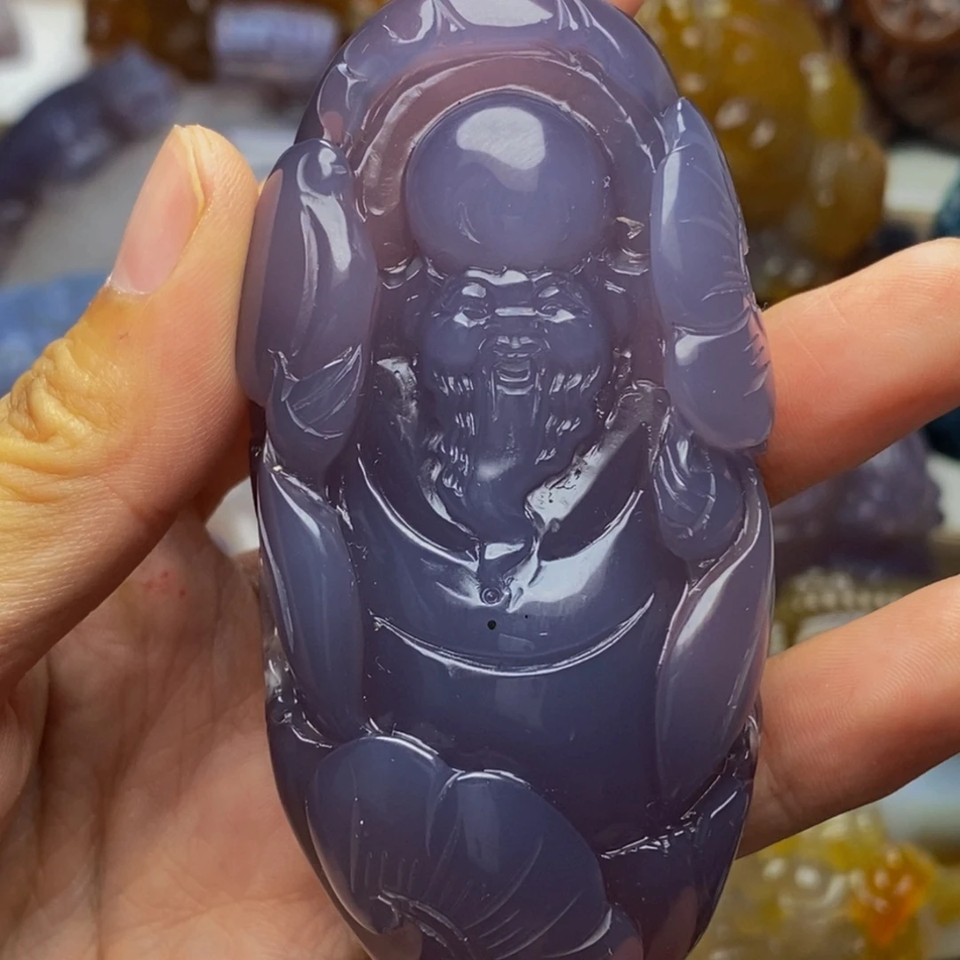 糖***张玛瑙/玉髓未镶嵌把件