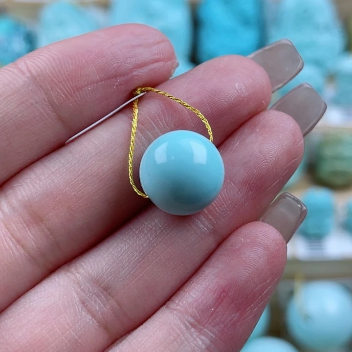 绿松石未镶嵌珠宝奇石12.3mm
