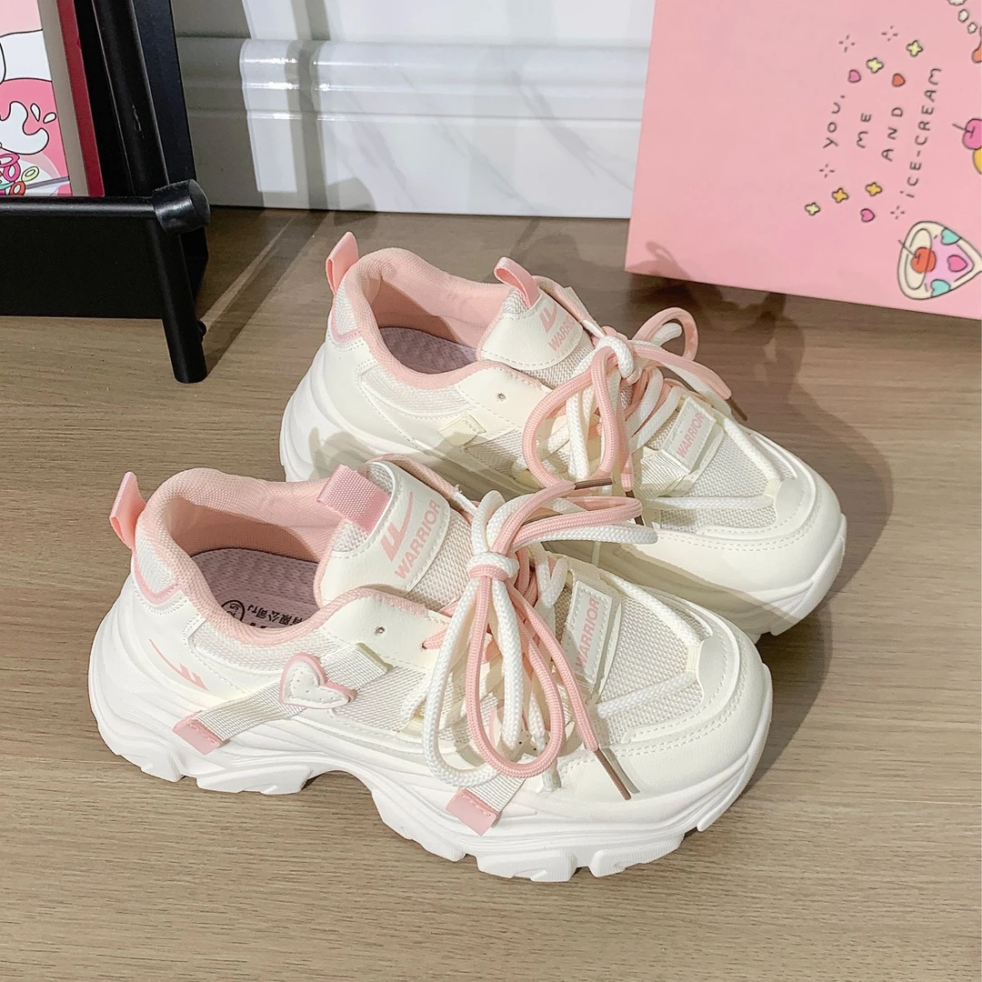 回力夏季新款老爹鞋女鞋2025新款百搭学生爆款休闲厚底增高女鞋