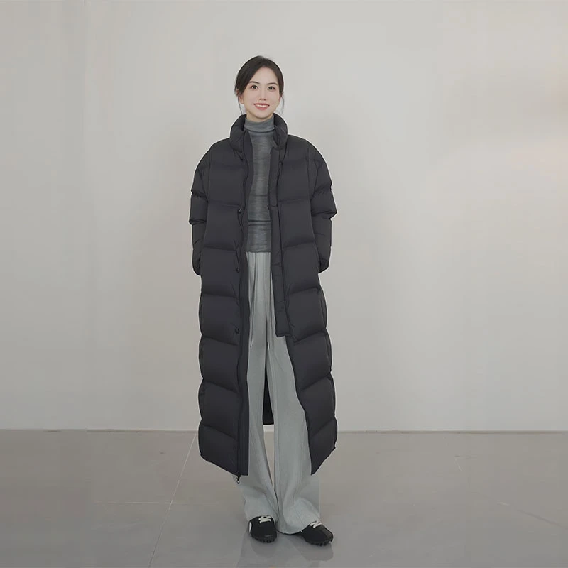 小禾【保命鹅绒】超重磅90白鹅绒‘轻柔软糯暖‘蓬松长款泡芙鹅绒服