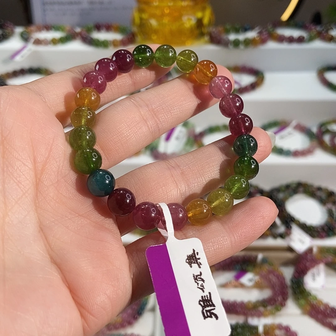 未镶嵌碧玺手链G2402素圈颜色微差